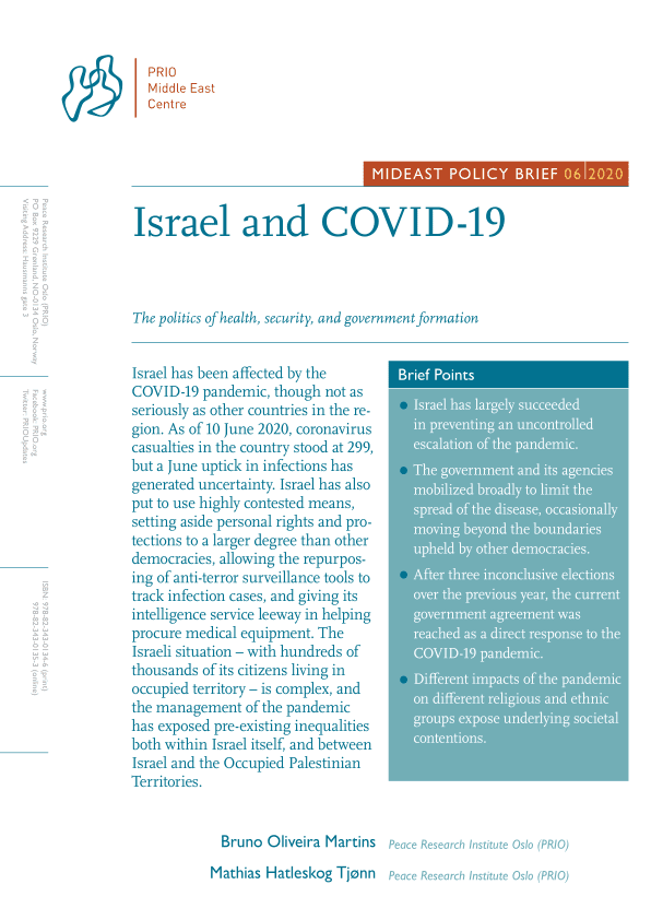 Israel and COVID-19: The politics of health, security, and government formation – Israel – ReliefWeb